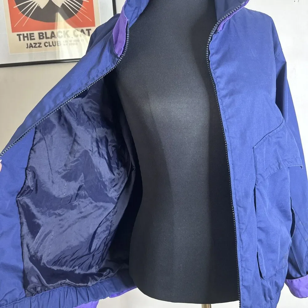 Vintage Pacific Trail Womens Medium Jacket Windbreaker Purple 90s Gorpcore VTG